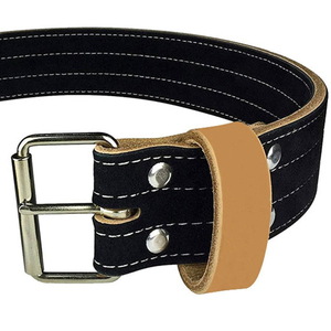 Factory Direct Weightlifting Leather Belt with Steel Buckle, <b>Adjustable</b> Heavy Duty Support for Gym, Powerlifting, Deadlift - Product Image 5