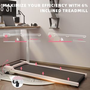 Tapis de marche motorisé super silencieux, portable, pour la marche, le jogging et la course, à utiliser sous le bureau, pour la maison ou le bureau - Product Image 4