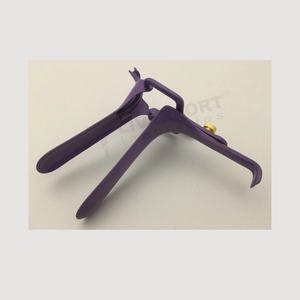 Spéculum vaginal long Pederson Lletz à vue complète de haute qualité, en acier inoxydable violet, instruments chirurgicaux - Product Image 1