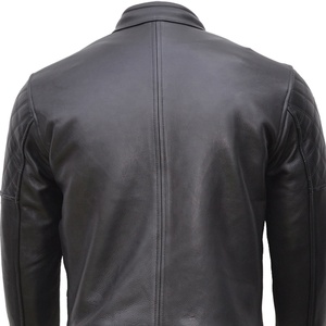 Veste de moto en cuir de vachette pour hommes de qualité professionnelle haute coupe-vent grande taille Design vente de saison d'hiver pour l'été/hiver - Product Image 6