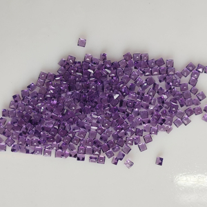 อเมทิสต์แอฟริกันธรรมชาติ 2.0 มม. ทรงสี่เหลี่ยมเจียระไนแบบสเต็ปคัท สีม่วง คุณภาพดีที่สุด พลอยเม็ดเดี่ยวสำหรับทำเครื่องประดับ - Product Image 3