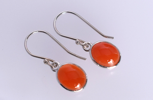 2026 Best Selling Trending Carnelian Good Quality Gemstone Pure S925 Sterling Silver Hook Earrings Fine Dainty Jewelry For Women - Product Image 4