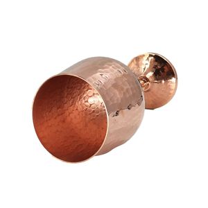 Copper <b>glasses</b> with handcrafted detailing metal tumblers for <b>water</b> juice cocktail use durable reusable kitchen dining drinkware - Product Image 2