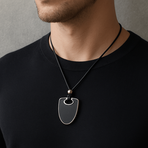 Titanium Steel <b>Cross</b> Pendant with Adjustable Rope <b>Chain</b> for <b>Men</b> and Boys - Product Image 1