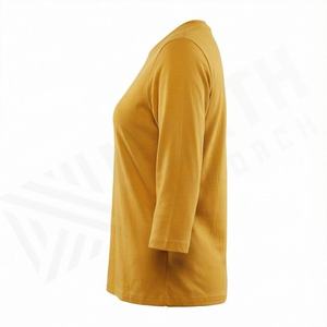 T-shirts pour femmes en gros, t-shirts unis pas chers, tissu lourd, t-shirts personnalisés pour femmes, tissu confortable, doux et respirant - Product Image 3