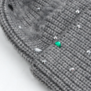 Gorros de Invierno de Punto con Forro de Satén Acrílico y Mohair, con Logotipo Personalizado, de Alta Calidad, al por Mayor, Novedad, Unisex, 3D - Product Image 2