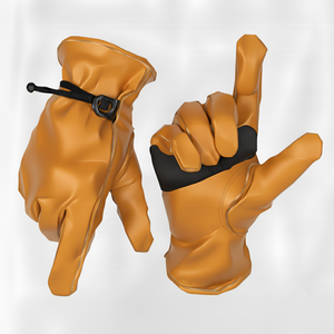 Gants de travail en cuir personnalisés avec logo, à bas prix, pour la sécurité des mains des hommes. - Product Image 5