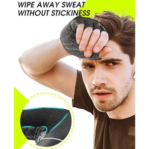 Gants de cyclisme demi-doigts de haute qualité pour hommes et femmes, gants de vélo sans doigts, dernier design pour la gym et le sport - Product Image 2