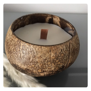 Vela de Cáscara de Coco Hecha a Mano, Ecológica, Directo de Fábrica, Vela de Aromaterapia de Cera de Coco Natural - Product Image 3