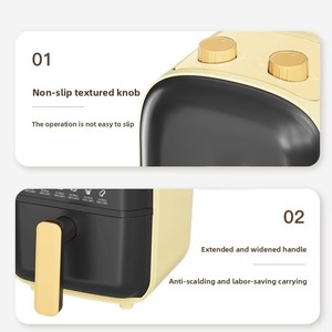 ODM/OEM LOGO <b>Air</b> <b>Fryer</b> 3L <b>Digital</b> Control PTFE Non-Stick Round Multifunction Household Electric Cooking Appliance - Product Image 6
