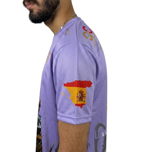 T-shirt sublimé élégant pour hommes, impression intégrale haute résolution, respirant, coloré, vente en gros - Product Image 3
