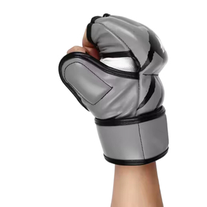 Thick Padded MMA Sparring Gloves for Safe Training Open Palm Grappling <b>Dummy</b> MMA Training Gloves - Product Image 2