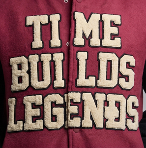 <b>Men</b> Varsity <b>Jacket</b> Wool Sleeve Patches Embroidered <b>Letter</b> Baseball Varsity Coat <b>Men's</b> Turn Down Collar Varsity <b>Jacket</b> <b>Mens</b> - Product Image 6