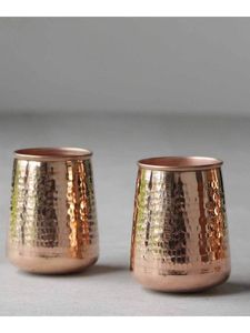 Verres à boire en cuivre en gros, gobelets métalliques en vrac pour l'eau, les jus, les cocktails, durables, réutilisables, pour la cuisine, l'hôtel, le bar. - Product Image 3