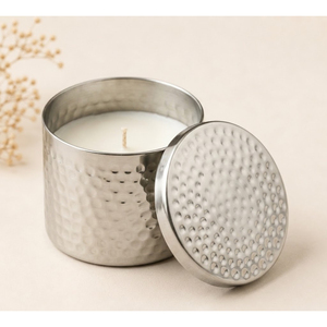 Wholesale Custom Logo Metal Stainless Steel <b>Candle</b> Jar Scented Soy Wax Metal Jar <b>Candle</b> with Lid Eco-Friendly Travel Sized - Product Image 5