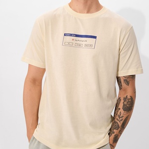 T-shirt pour homme fabriqué en usine OEM au Bangladesh 2026, avec typographie, coupe classique, col rond, manches courtes, tricoté, coupe décontractée. - Product Image 3