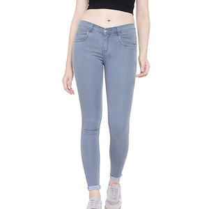 Pantalones vaqueros para mujer de tamaño personalizado, transpirables, para uso en exteriores, los más vendidos al por mayor, 100% algodón. - Product Image 1