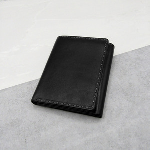 Real Cowhide Genuine Leather Tri Fold <b>Wallet</b> <b>Men</b> Custom Logo Leather <b>Card</b> <b>Holder</b> Slim Compact <b>Mens</b> Purse LTW-0167 - Product Image 2