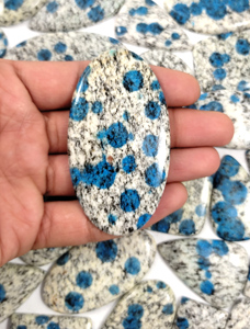 Jaspe K2 Natural Cabujón, Gema Suelta Pulida Ovalada y de Formas Mixtas para Joyería, Jaspe con Manchas Azules, Precio de Fábrica, Jaspe K2 - Product Image 6