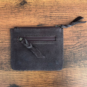 Top produit point de botte marron véritable daim cuir porte-monnaie Western cuir de vachette Mini portefeuille changement sac à main pour les femmes - Product Image 5