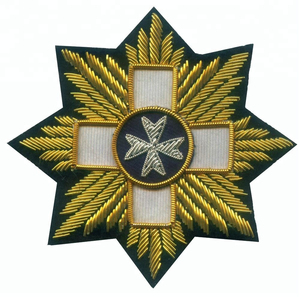 Badges brodés faits main légers à prix abordable avec épingle de sûreté, couleurs et tailles personnalisées, service OEM, badges de haute qualité - Product Image 1