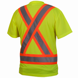Reflective <b>Hi</b> <b>Vis</b> <b>T</b> <b>Shirt</b> High Visibility Safety Workwear Construction Apparel Supplier Warehouse <b>T</b> <b>Shirt</b> OEM <b>T</b> <b>Shirt</b> - Product Image 2