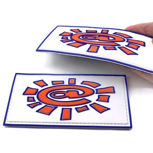 Custom Soft PVC Badge Heat Transfer Labels Rubber Logo Patches for Clothing Bag Hat <b>Shoes</b> Garment Decoration <b>Hook</b>-and-Loop - Product Image 3