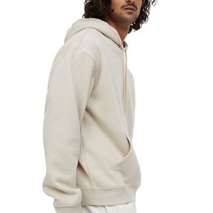Sweat à capuche oversize vierge de qualité supérieure, épaules tombantes, en molleton bouclette 100 % coton épais, vente en gros pour le marché américain - Product Image 1