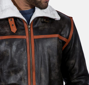 Veste en coton unisexe personnalisée de haute qualité, veste de moto élégante, col montant, imperméable, coupe-vent, décontractée, hiver, devant - Product Image 3