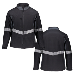 Vêtements de mode urbaine pour hommes, vestes à manches longues, qualité supérieure, col montant, fermeture éclair, veste softshell - Product Image 6