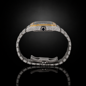 Montre mécanique de luxe en moissanite VVS de qualité supérieure, testée au diamant, style hip-hop, entièrement sertie, ODM - Product Image 5