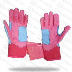 Último diseño largo puño corto poliéster/algodón ambidiestro duradero béisbol Softball guantes de entrenamiento guantes de bateo únicos - Product Image 3