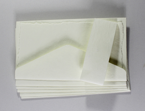 Greeting Card Gift Envelope 250 Gsm Deckled Edge Card With Matching Envelop Recycled Handmade Paper - Product Image 3