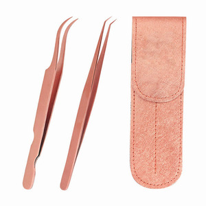 Reusable Single Piece <b>Leather</b> Tweezer <b>Pouch</b> With Durable Material Compact Storage Space And Convenient Carry Design - Product Image 1