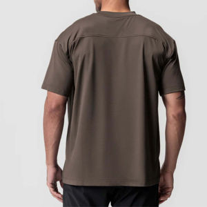 เสื้อยืดโอเวอร์ไซส์ทรงหลวมสำหรับผู้ชาย มีสไตล์และสวมใส่สบาย ผลิตจากผ้าฝ้าย 100% เสื้อยืดผู้ชายทรงหลวม พิมพ์ลาย - Product Image 1
