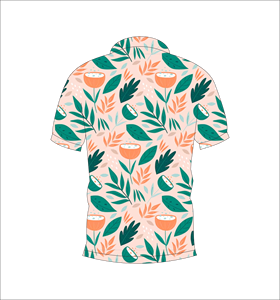 Polo Personalizado con Estampado de Hojas Tropicales, Manga Corta, Informal, para Golf, Tenis, Ropa de Equipo, Polo de Verano - Product Image 2