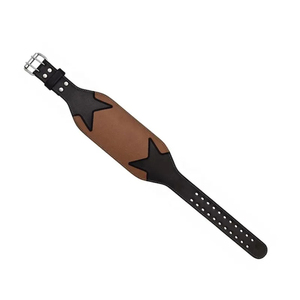 New Arrival Cowhide Leather Weightlifting <b>Belt</b> 7mm Gym Workout Back Support Custom Design OEM Adjustable Weight Lifting <b>Belt</b> - Product Image 2