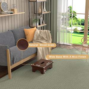 Repose-pieds en bois, marchepied pour enfants et adultes, marchepied en bois robuste, repose-pieds multifonctionnel pour cuisine, salle de bain, chambre à coucher - Product Image 5