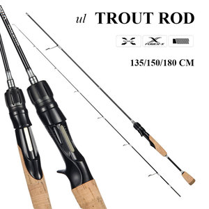 Canne à pêche en eau douce 1,35m/1,5m/1,68m/1,8m en fibre de carbone ultra-légère pour la pêche à la truite (spinning et casting) - Product Image 6