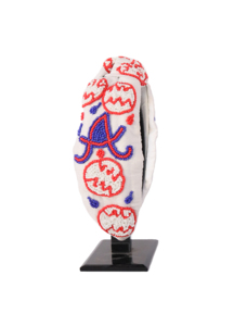 Diadema con Cuentas de Colores Blanco, Rojo y Azul, Estilo Bandera del Reino Unido, Acolchada, para Mujeres y Niñas, Regalos de Moda - Product Image 2