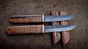 Ensemble de couteaux vikings forgés à la main, couteaux de chasse en acier carbone faits à la main avec fourreau en bois, ensemble de lames utilitaires de survie pour le bushcraft - Product Image 6
