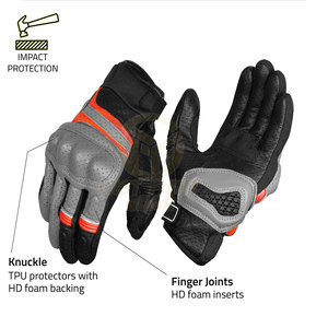 Guantes de moto premium con palma reforzada y tela transpirable para una experiencia de conducción cómoda - Product Image 5