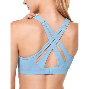 Soutien-gorge de sport haute performance Solid Trader Advanced Moisture Control, coupe sans couture, coussinets amovibles, pour entraînement et fitness - Product Image 2
