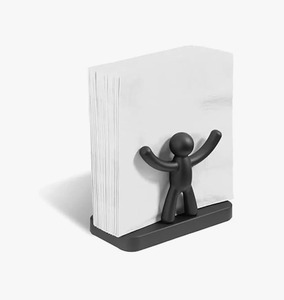 Porte-serviettes moderne en métal noir avec motif figurine pour la décoration intérieure, forme rectangulaire, au meilleur prix - Product Image 5
