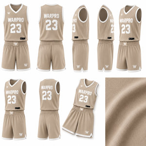 Conjunto de Camiseta de Baloncesto WARPRO Naranja 23 Sublimada, Transpirable, Unisex para Adultos, Cuello en V, Sin Mangas, de Alta Calidad, Camiseta sin Mangas y Pantalones Cortos - Product Image 5
