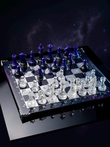Belladec – Nouvel ensemble d'échecs de luxe en résine fait main avec plateau décoratif artistique pour la décoration intérieure et le design sportif - Product Image 4