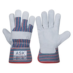 Leather Safety <b>Gloves</b> Impact Safety Construction Anti Cut Gardening Mechanical Works Safety Industrial <b>Gloves</b> - Product Image 1