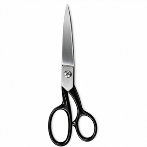 Black Tailor Scissors Stainless Steel Smooth Edge DIY Grade Non Foldable <b>Fabric</b> Sewing <b>Shears</b> Cutting Tool - Product Image 6