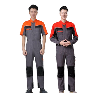 Vêtements de travail en tissu personnalisés avec bandes réfléchissantes, combinaison de travail d'usine, uniforme de réparation automobile, combinaison de travail - Product Image 5