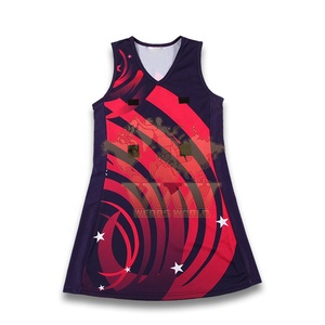 ชุดยูนิฟอร์มเน็ตบอลสำหรับผู้ใหญ่รุ่นล่าสุด แบบ unisex พร้อมแผงปรับแต่งได้ 4 ด้าน ทรงเอไลน์ ผลิตจากโพลีเอสเตอร์ 100% พิมพ์ลายแบบ Sublimation Transfer - Product Image 2